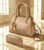 Ted Baker 3 Compartment Bag – Stylish Crossbody with Long Strap & Keychain - Image 5